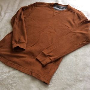 Eddie Bauer Men's Thermal Burnt Orange Large